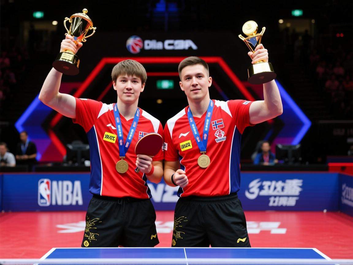 挪威乒乓球选手双冠王称霸赛场 第2张
