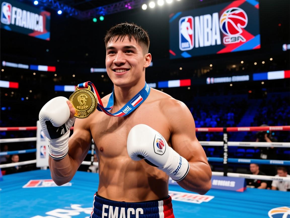 法国拳击手独得金牌展示实力